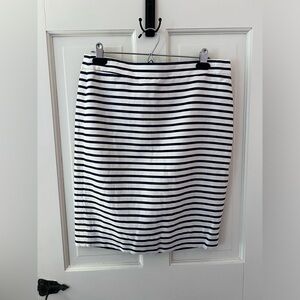 Jcrew Factory Blue and White Cotton Skirt